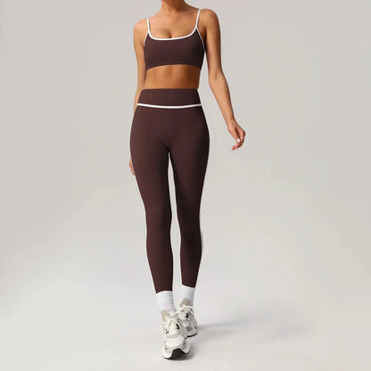 🖤 Seamless Yoga Set – High Waist, Hip-Lifting FitiqueFit