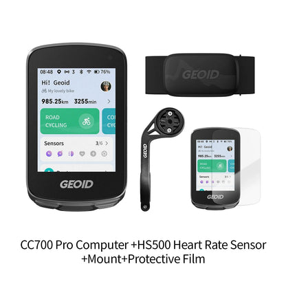 GEOID CC700 Pro Bicycle Computer 2.8-Inch Touchscreen GPS Bike Speedometer with Map Navigation for Cycling Odometer Pi-Mart