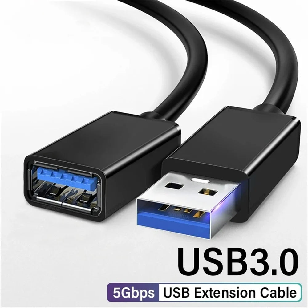 5Gbps Male to Female USB 3.0 Extension Cable USB3.0 Extender Data Cord For PC PS3 Laptop to U Disk Smart TV USB Extension Cable Pi-Mart