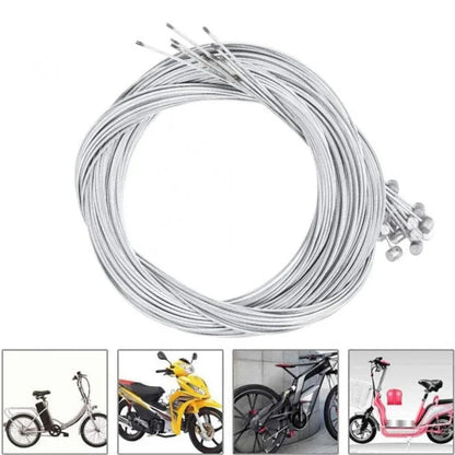 10/5/3/1PC 2M MTB Bicycle Brake Line Bicycle Speed Line Fixed Gear Shifter Gear Brake Cable Set Core Inner Wire MTB Road Bike Pi-Mart