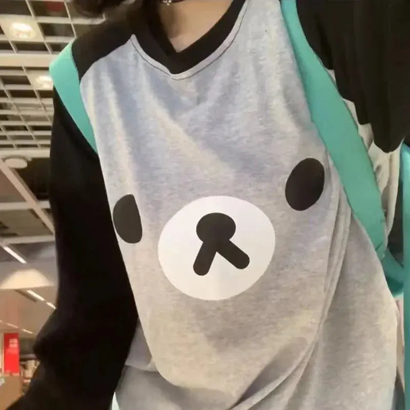 Deeptown Kawaii Anime Women T-shirts Oversize Cute Japanese Harajuku Lolita Style Long Sleeve Tee Preppy Y2k Graphic Top Fashion NovaCart