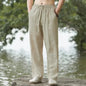 Men's Beach Pants Joggers  Streetwear Cotton Linen Sweatpants Casual Pants Hawaiian Vacation Loose Summer Long NovaCart