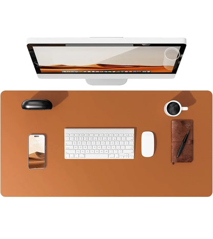 Large Mouse Pad,Office Desk Mat, Leather Desk Pad Protector, Non-Slip PU Leather Desk Blotter, Laptop Desk Pad Pi-Mart