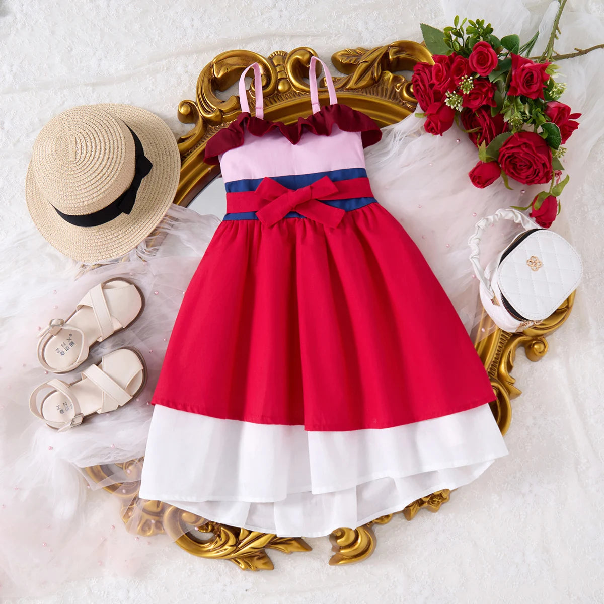 2025 Summer Children's Casual Skirt Princess Costume Moana Girls Dress Princess Cosplay Clothing Girls Carnival Costume Outdoor NovaCart