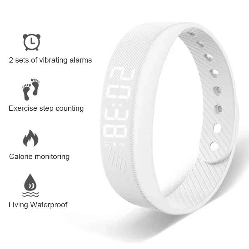 LED Digital Smart Bracelet Vibrating Alarm Clock Waterproof Clock SmartPursue™