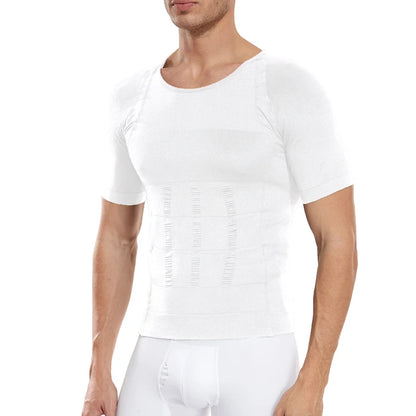 Men Slimming Body Shaper Compression Shirt Gynecomastia Slim Shapewear Belly Shapers Tummy Reducing Tops Waist Trainer Shapewear NovaCart