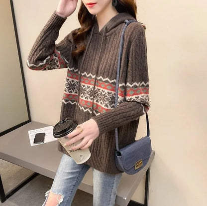 Hoodies Sweatshirt For Women Baggy Sweater Long Sleeve Korean Fashion High Quality Coat Emo Loose Ethnic Style Woman Hooded Tops NovaCart