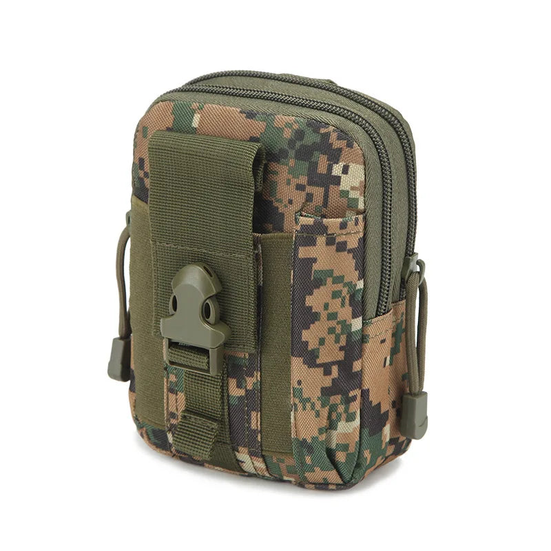 Molle Pouch Belt Waist Pack Men Small Pocket Survival Tool Bag for Running Travel Camping Hunting Airsoft Pi-Mart