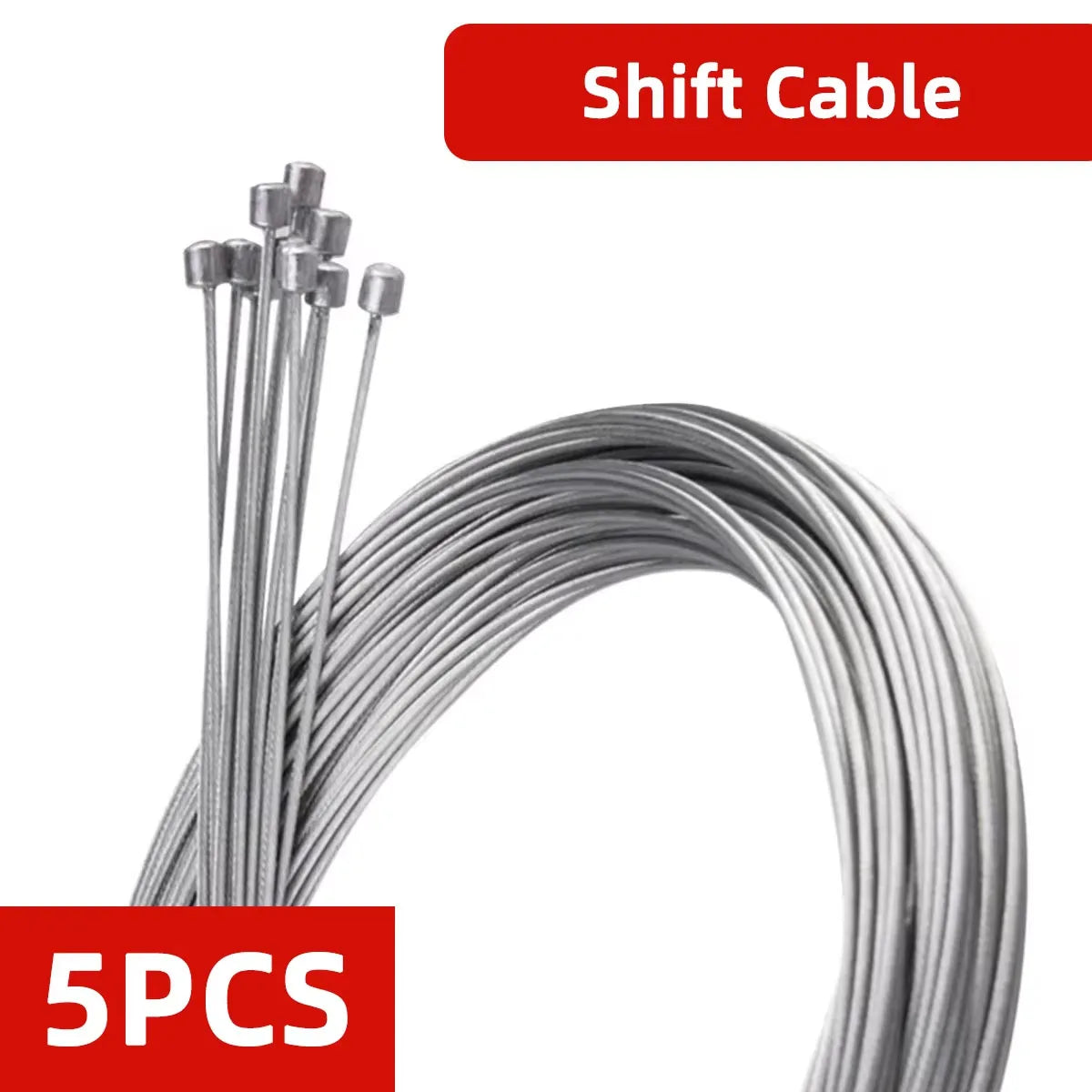 1/5/10PCS 2M MTB Bicycle Brake Line Bicycle Speed Line Fixed Gear Shifter Gear Brake Cable Set Core Inner Wire for MTB Road Bike Pi-Mart