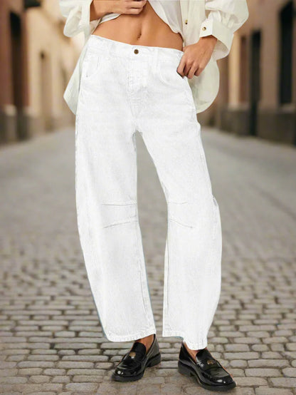 Women’s Elastic Waist High Waisted Jeans FitiqueFit