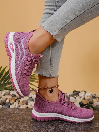 Women's shoes, soft soles, not tired feet,summer sneakers platform shoes, flying weaving, breathable women's sneakers shoes NovaCart