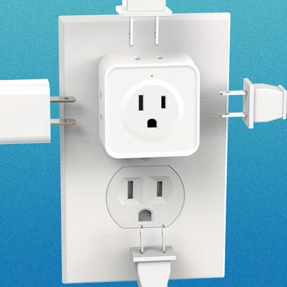 5 Way Multi Plug Outlet Extender, Wall Outlet Expander, Small Electrical Outlet Splitter for Travel, Home, Office, Dorm Pi-Mart