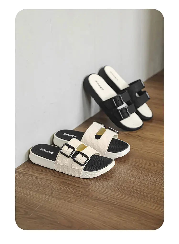 Summer beach slippers men's fashion comfortable breathable sandals ultra-light indoor and outdoor men's slippers plus size 46 47 NovaCart