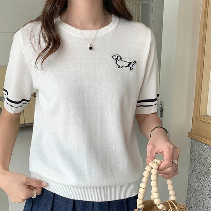 Summer Women's T-shirt 100% Cotton Short Half Sleeve O neck Clothes Solid Casual Pullover Basic Female Top NovaCart