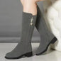 Thigh High Boot Warm Plush Snow Boots Side Zipper Snow Boots