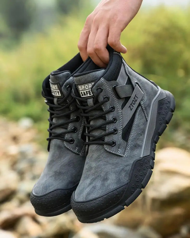 Safety protective shoes  thick-soled fashion breathable non-slip non-tired feet work shoes anti-smash anti-stabbing safety shoes NovaCart