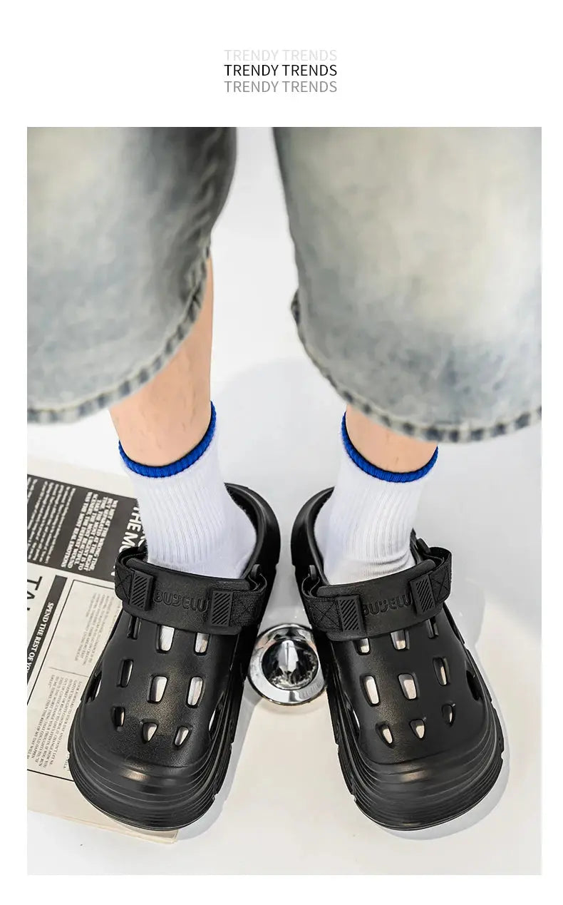 Men's Sandals Casual EVA Clogs for Men Summer Comfortable Garden Shoes Non-slip Wear-resistant Beach Slippers for Men 2025 New NovaCart