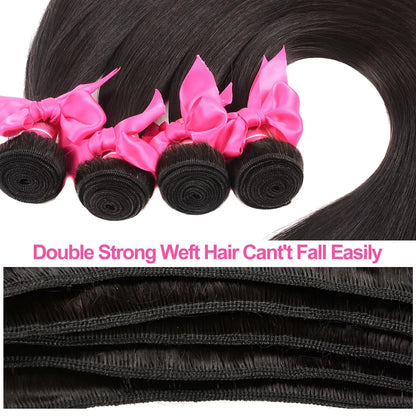 Straight Bundles Human Hair 12A Human Hair 4 Bundles Straight Hair 20 22 24 26 Inch Brazilian Virgin Deal Human Hair Extensions NovaCart