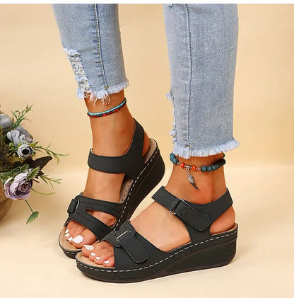 Shoes Women Sandals Fashion Wedge Ladies Shoes Party Women's Sandals Huaraches Elegant Footwear Zapatos De Mujer Female NovaCart
