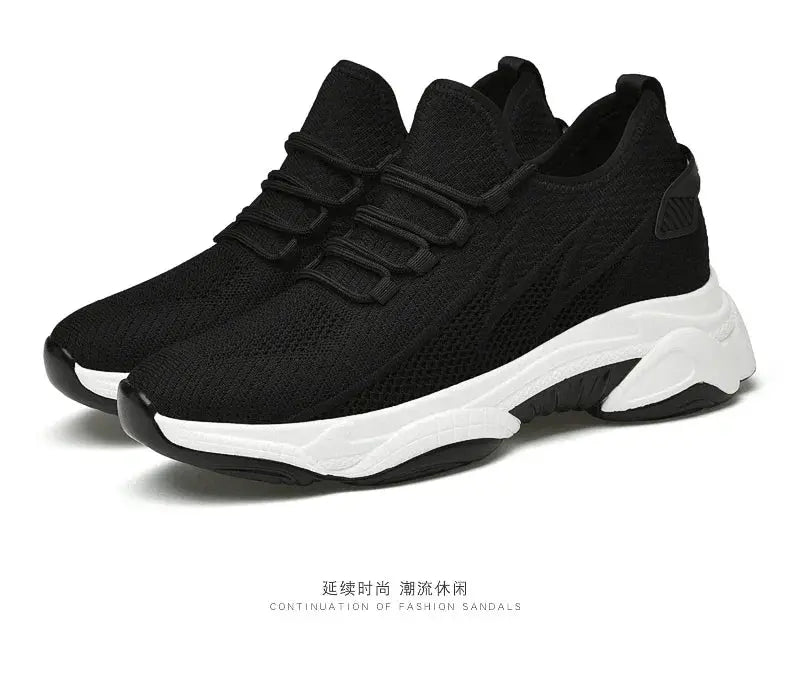 Men Sneakers Casual Heightening Shoes 8cm Height Increase Shoes For Men Summer Breathable 6cm Elevator Shoes 10cm Insole Taller NovaCart