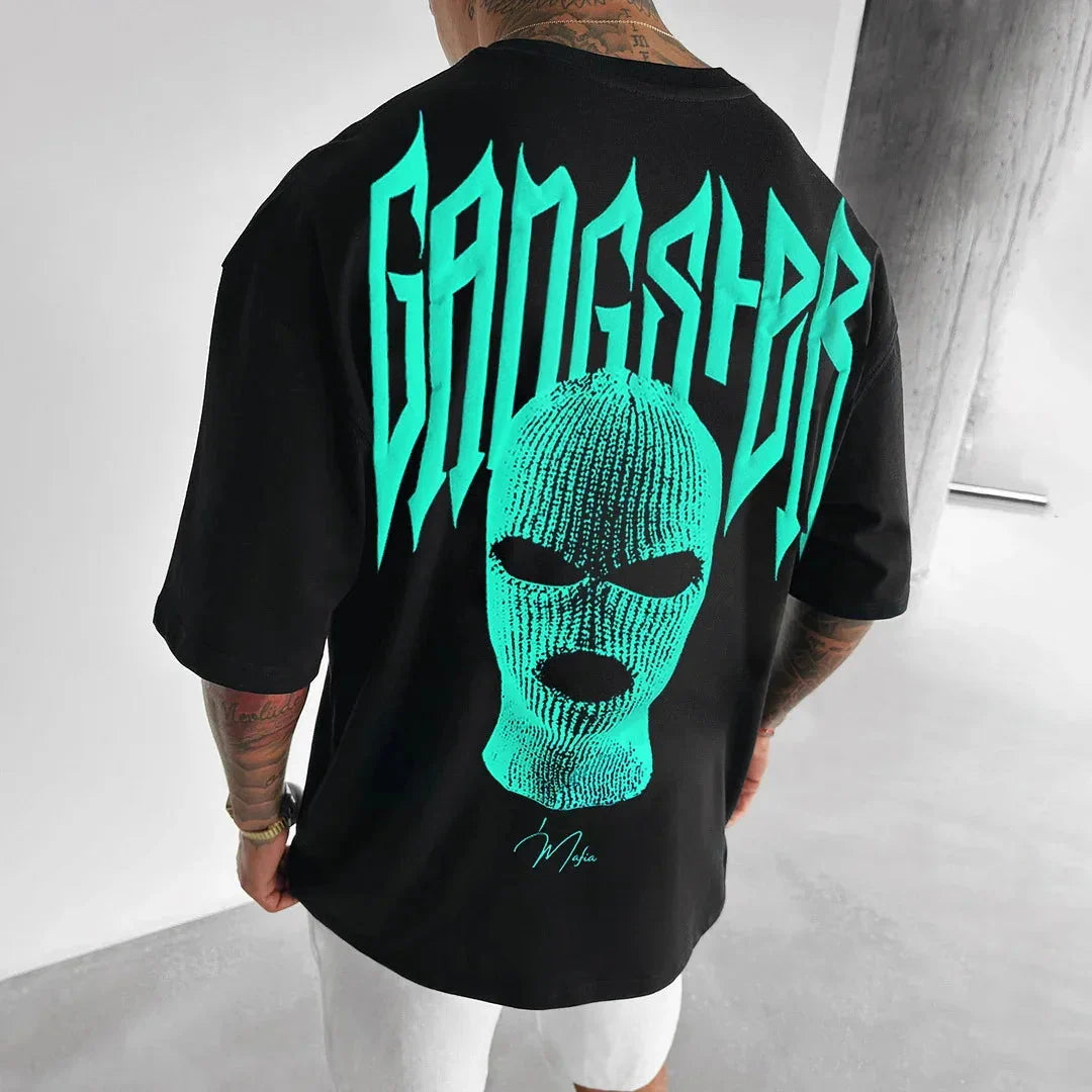 👕 Masked Persona Oversized Harajuku T-Shirt FitiqueFit