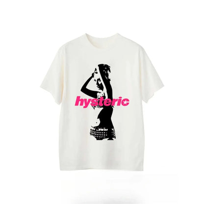 2025 Summer New High Quality HYSTERIC Printed Graphic T-shirts Men and Women Short Sleeved High Quality T-shirts Street Wear NovaCart