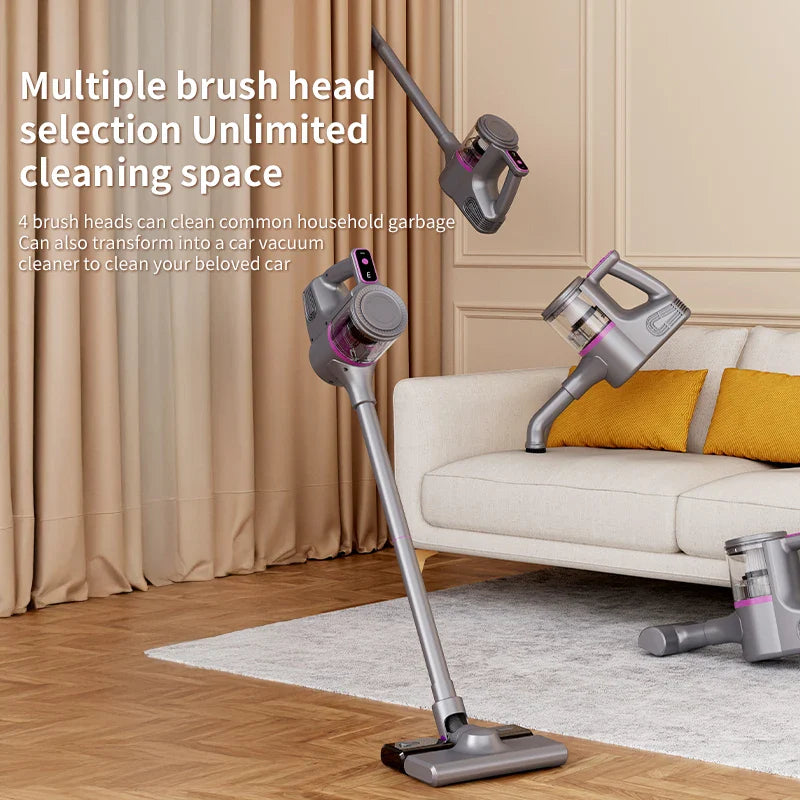 Cordless Vacuum Cleaner 15000Pa Strong Suction Stick Handheld 2 in 1 Lightweight for Carpet Hardwood Floor Pet Hair Car Cleaning Pi-Mart