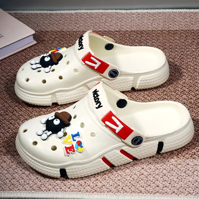 Hole Shoes Men's Summer Ligtweight EVA Trend Home Sandals Clogs Shoes Men Baotou Slippers Outdoor Comfortable Sandals Size 36-50 NovaCart