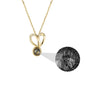 Personalized Photo Projection Necklace Sweet Crystal Rabbit Ears Pendant Necklaces