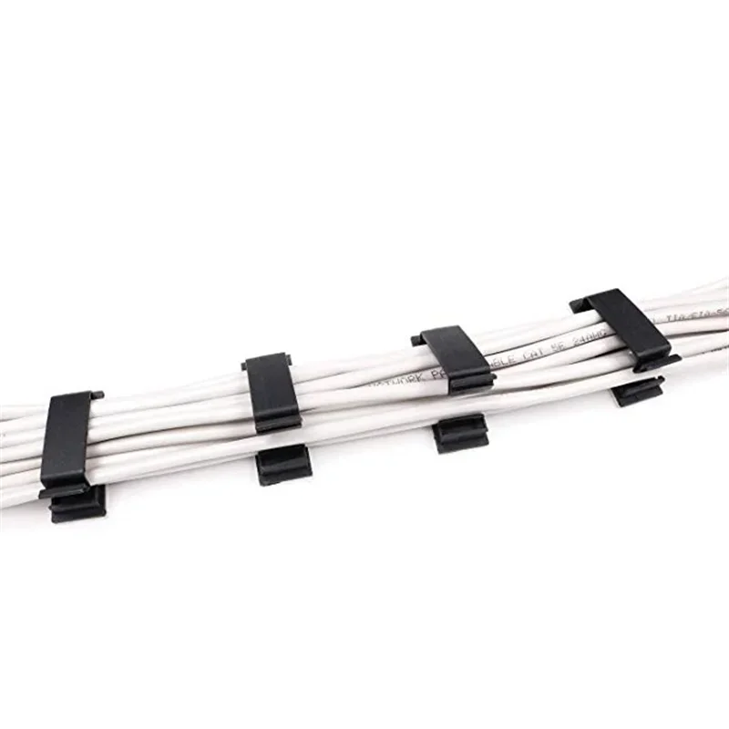 Cable Fixing Clip Cable Wire Sorting Buckle Chassis Organizer 19*47 Black and White Organizer Pi-Mart