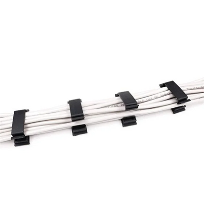 Cable Fixing Clip Cable Wire Sorting Buckle Chassis Organizer 19*47 Black and White Organizer Pi-Mart