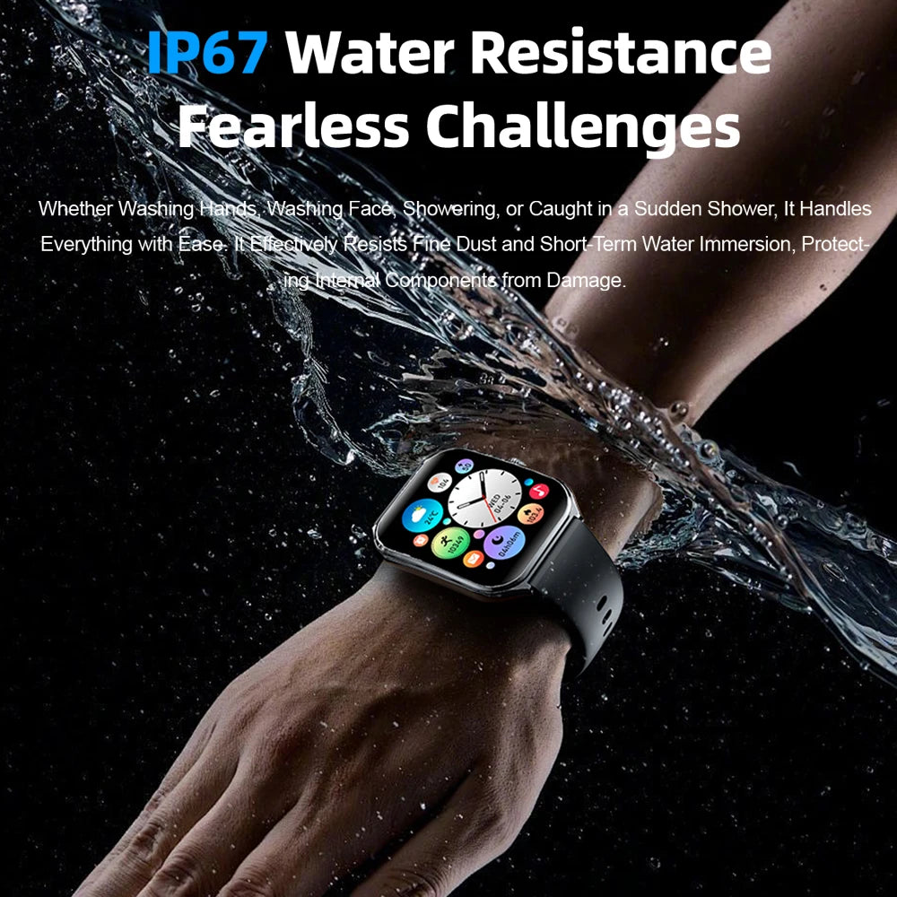 2026 New Smartwatch 1.96 inch Ultra-thin Bluetooth Call Health Monitor IP68 Waterproof 100 Sport Smart Bracelet For  Android iOS NovaCart