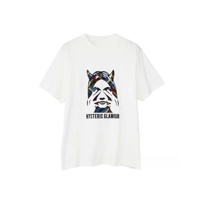2025 Summer New High Quality HYSTERIC Printed Graphic T-shirts Men and Women Short Sleeved High Quality T-shirts Street Wear NovaCart