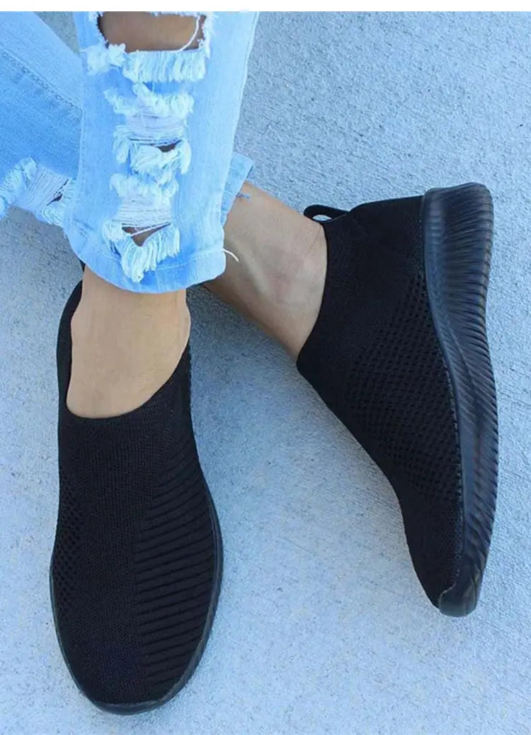 Women's Sneaker Slip On Women Sneakers Breather White Shoes Women Casual Sneaker Sports Shoes Comfortable Vulcanize Shoes Female NovaCart