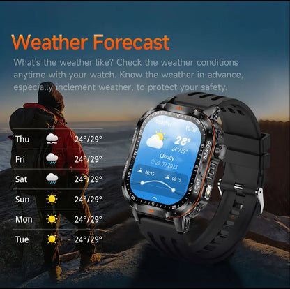 2026 New Men Sport Smart Watch 2.01" HD Screen Bluetooth Call 1400mAh Fitness Tracker Heart Rate/Sleep Monitor for Android IOS NovaCart