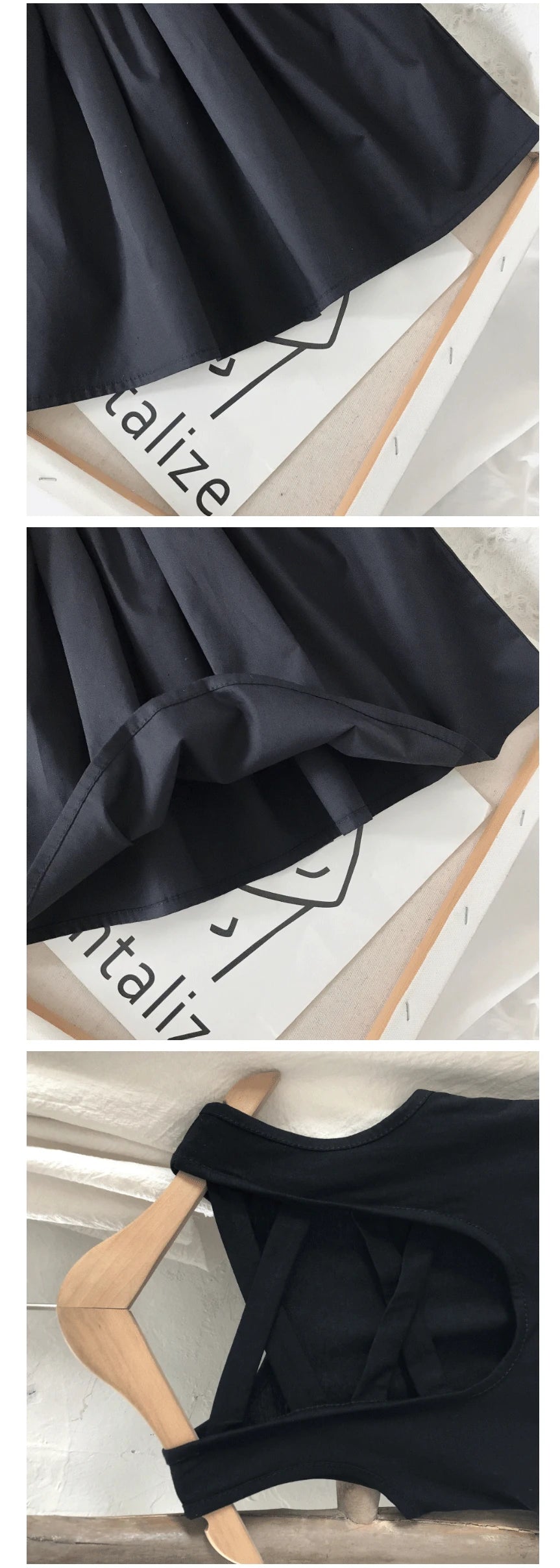 2024 Summer Girls Elegant Goth Dresss Black Sleeveless Tutu Dress Backless Off Shoulder Party Kid Dresses 2 4 5 6 7 8 Years Old NovaCart