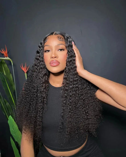 40 50 Inch HD 13x6 Deep Wave Lace Frontal Wigs Brazilian 13x4 Water Wave Curly Lace Front Human Hair Wigs For Women 300 Density NovaCart