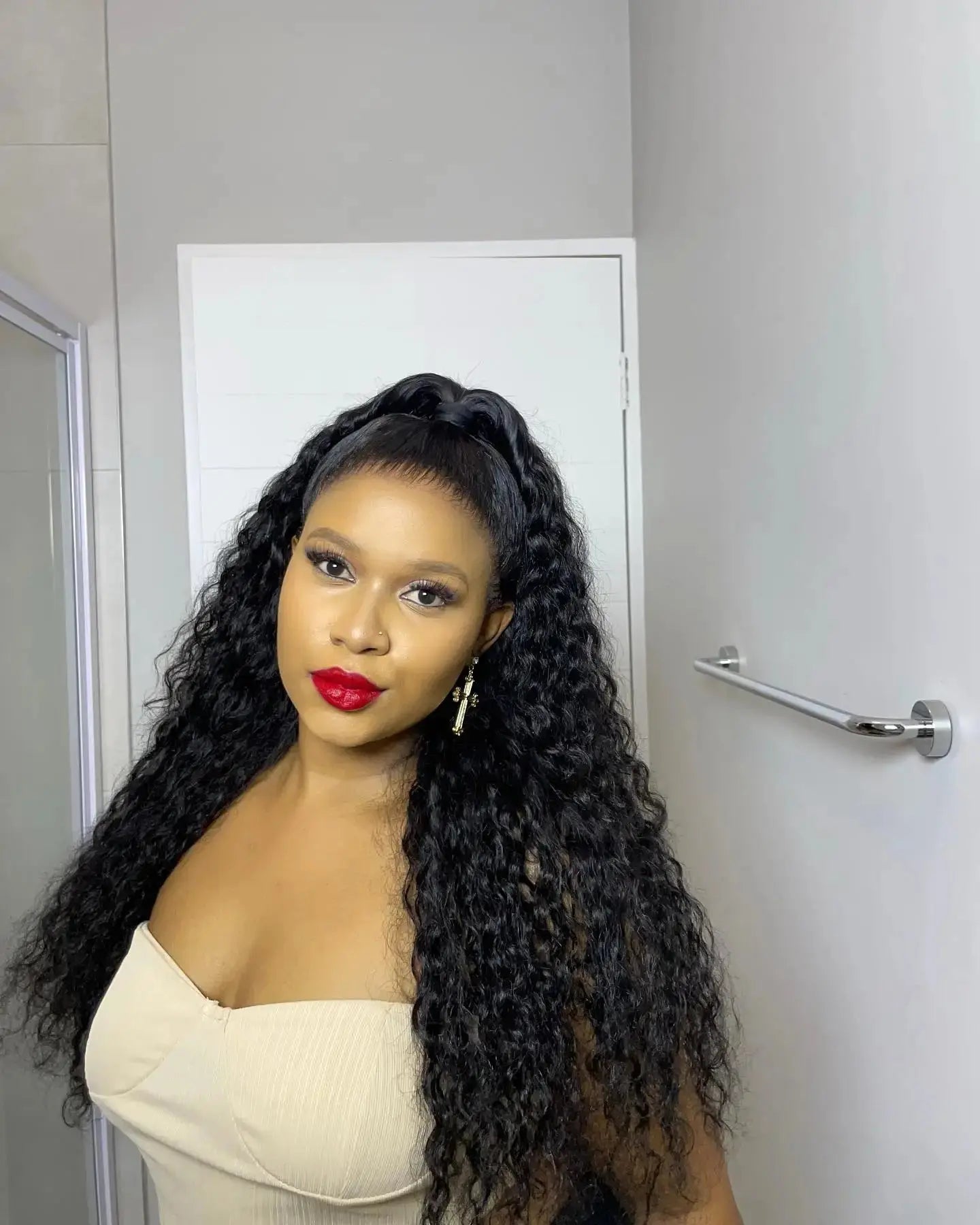 40 50 Inch HD 13x6 Deep Wave Lace Frontal Wigs Brazilian 13x4 Water Wave Curly Lace Front Human Hair Wigs For Women 300 Density NovaCart