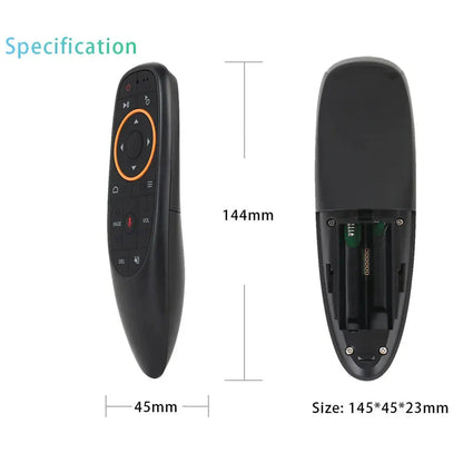MRSVI G10S Universal Voice Remote Control 2.4G Wireless IR Learning Air Mouse Control for H96 MAX/X88 Pro Android TV Box Pi-Mart