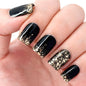 24Pcs Short Square Coffin False Nails Square Fake Nails with Glue French Glitter Wearable Acrylic Nails Set Press on Nail Tips NovaCart