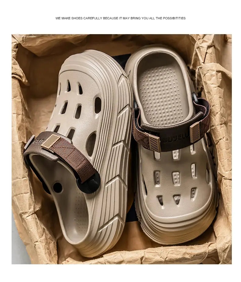 Men's Sandals Casual EVA Clogs for Men Summer Comfortable Garden Shoes Non-slip Wear-resistant Beach Slippers for Men 2025 New NovaCart