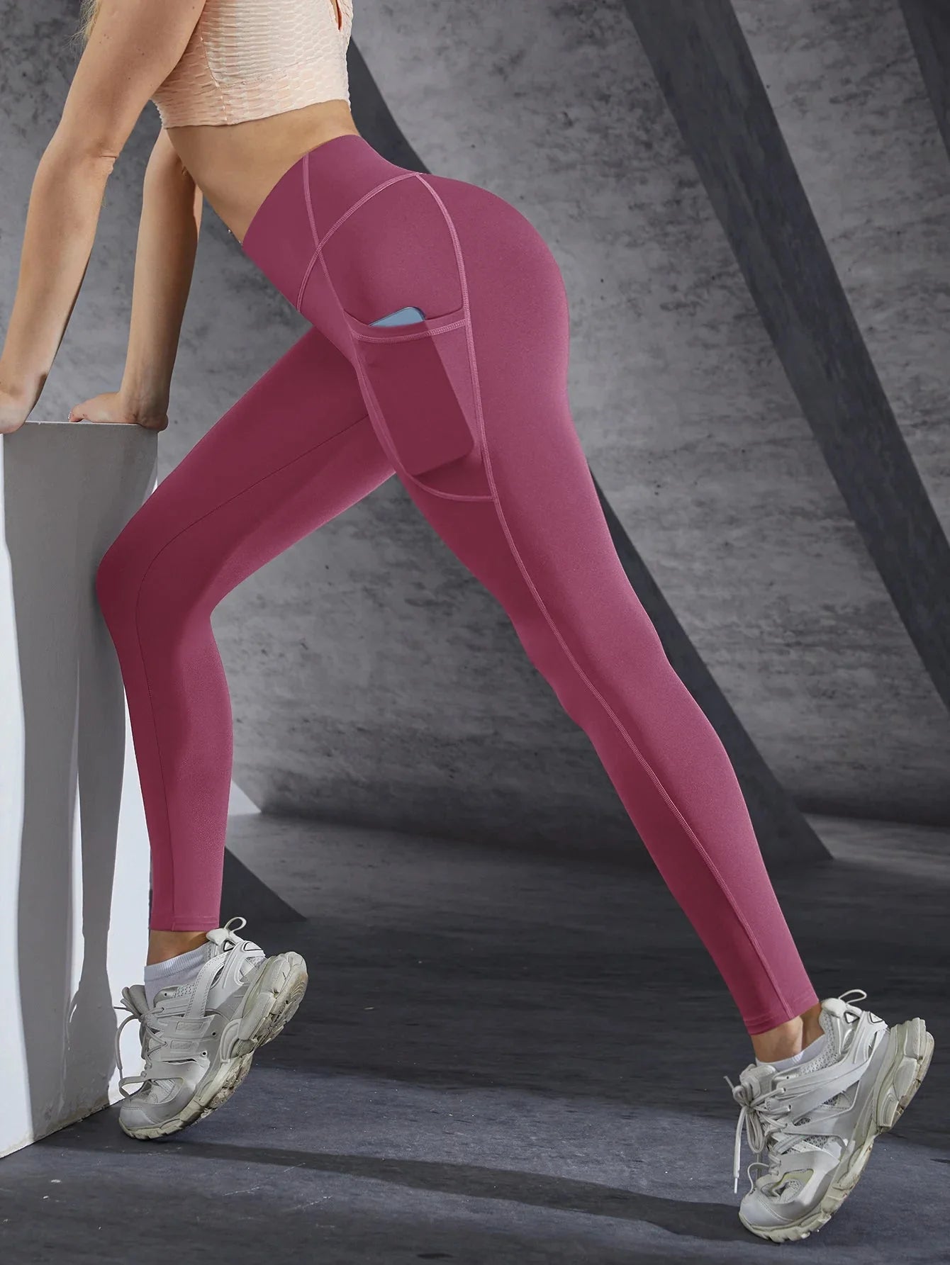 High Waist Pocket Stretch Leggings Women FitiqueFit