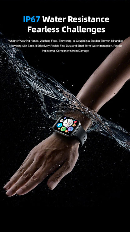 2026 New Smartwatch 1.96 inch Ultra-thin Bluetooth Call Health Monitor IP68 Waterproof 100 Sport Smart Bracelet For  Android iOS NovaCart