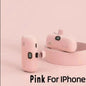 Mini Power Bank 2000/5000mAh Built Cable Portable Mobile Charger Fast Charger
