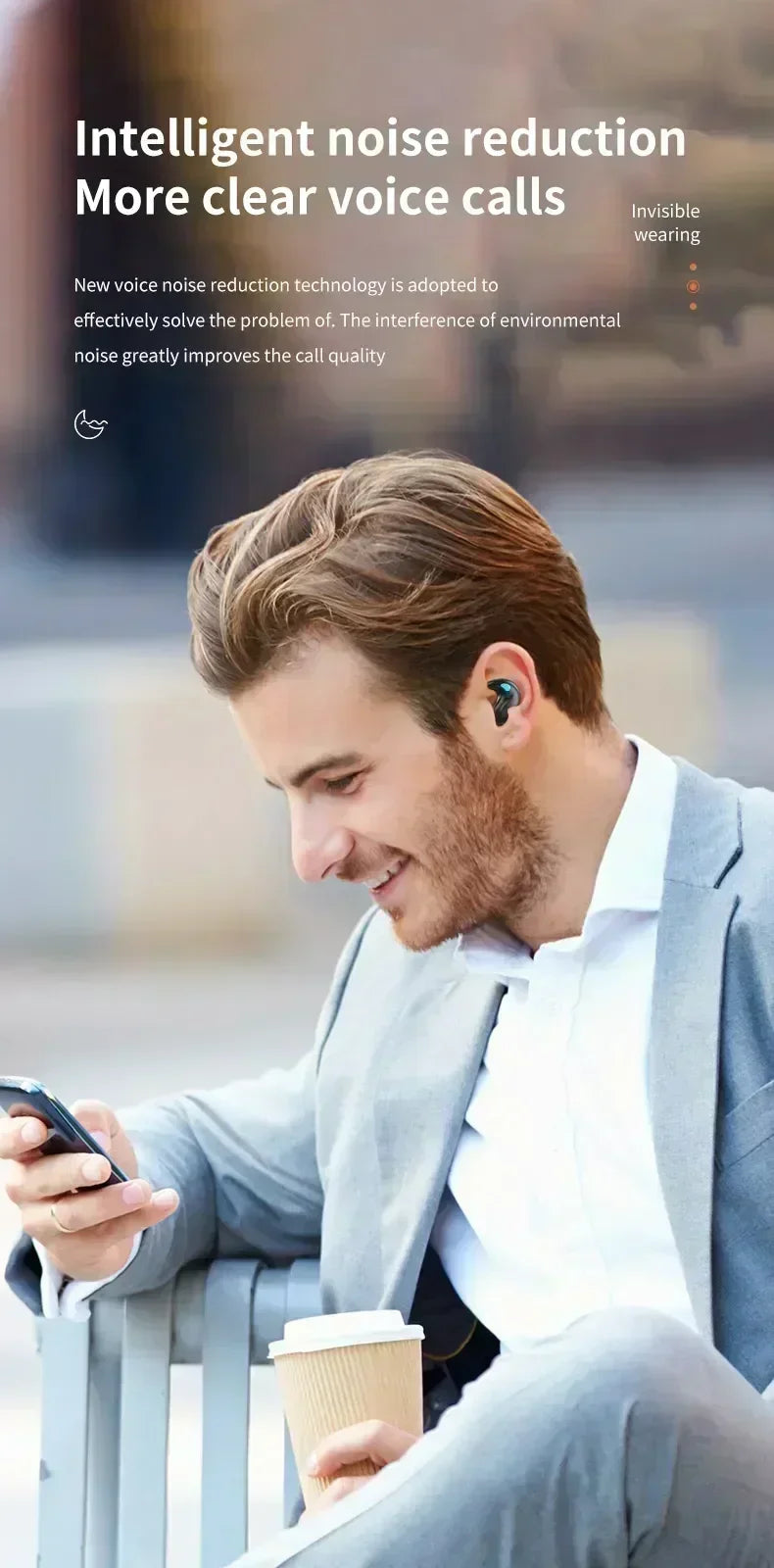 TWS Earphones Wireless Earphones Headphones Noise Reduction Sport Game Sleep Bluetooth Earbuds for all smartphones NovaCart