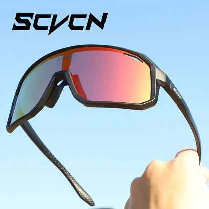SCVCN Men bicycle Cycling Sunglasses Woman MTB road bike Driving Goggles Outdoor Sports running Glasses UV400 Hiking Eyewear Pi-Mart