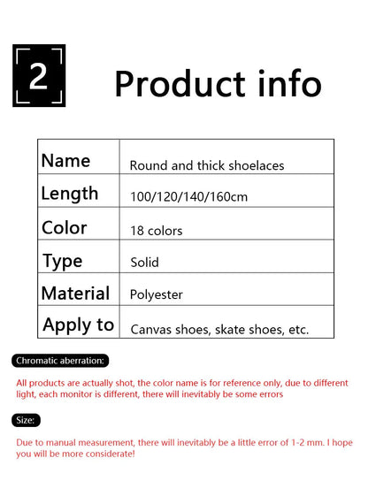 Round Shoelaces Quality 8mm Thicker Shoelace Running Sneakers Laces 1Pair 100/120/140/160CM Boots Shoe Laces Shoes Accessories NovaCart