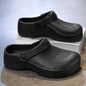 2025 Men's EVA Sandals Summer Large Black Kitchen Anti-Slip Work Shoes Waterproof Oil-Repellent Chef Shoes Kitchen Accessories NovaCart