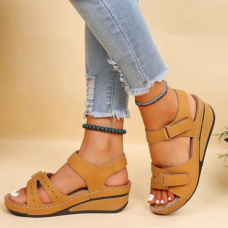 Shoes Women Sandals Fashion Wedge Ladies Shoes Party Women's Sandals Huaraches Elegant Footwear Zapatos De Mujer Female NovaCart