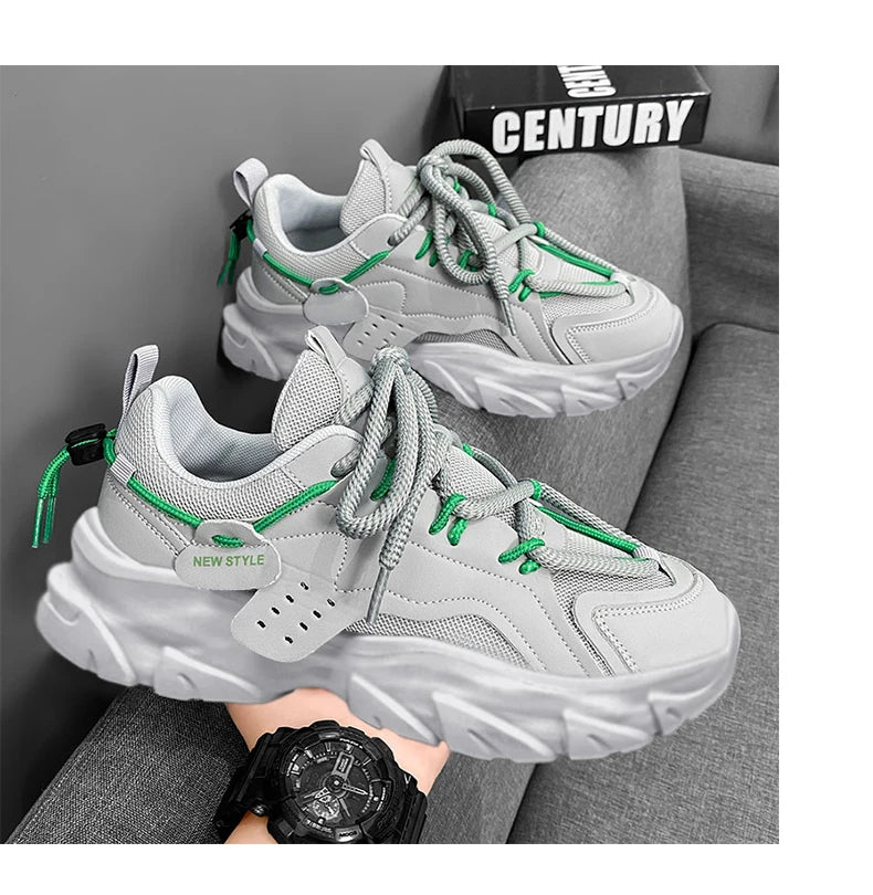Men's Shoe Breathable Thick Soled Casual Sneakers Outdoor Running Four Seasons New Tennis Men Soft Soles Comfort Male Sneakers NovaCart
